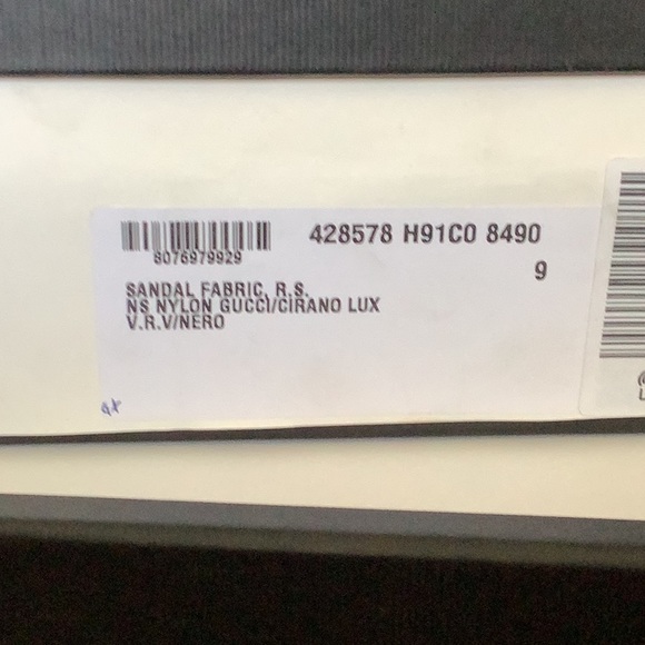 NWT Gucci Cirano Lux Sandals Size 10 - Picture 3 of 3